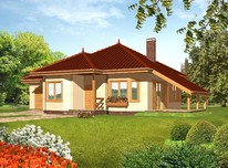 projekt Mały z garażem