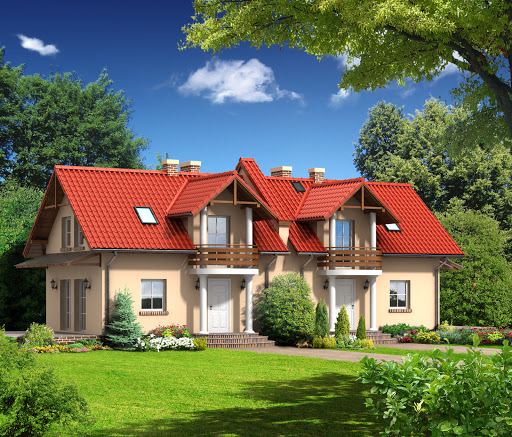 projekt domu Grybów mały bliźniak