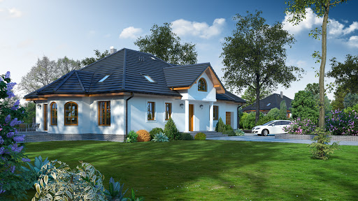 projekt domu Zarzecze z garażem