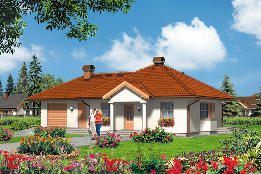 projekt domu Dworek Adama
