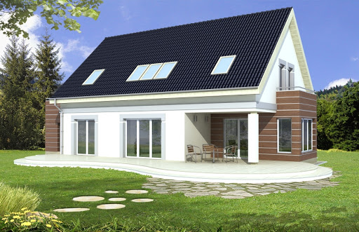 projekt domu Ada wersja A z pojedynczym garażem