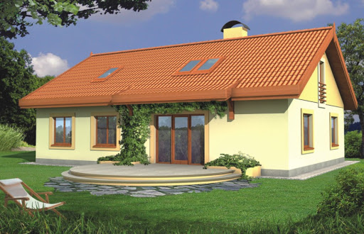 projekt domu Sielanka 30 st. wersja A dach 2-spadowy bez garażu