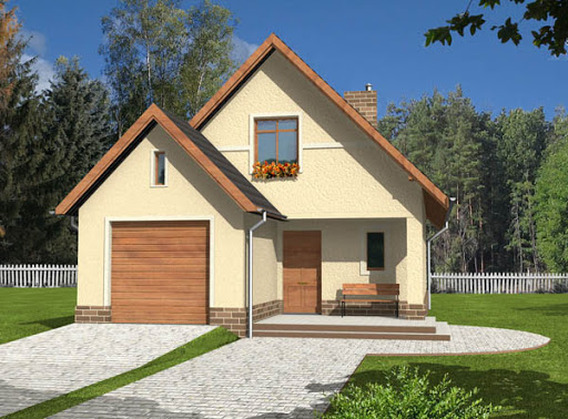 projekt domu Filemon z garażem