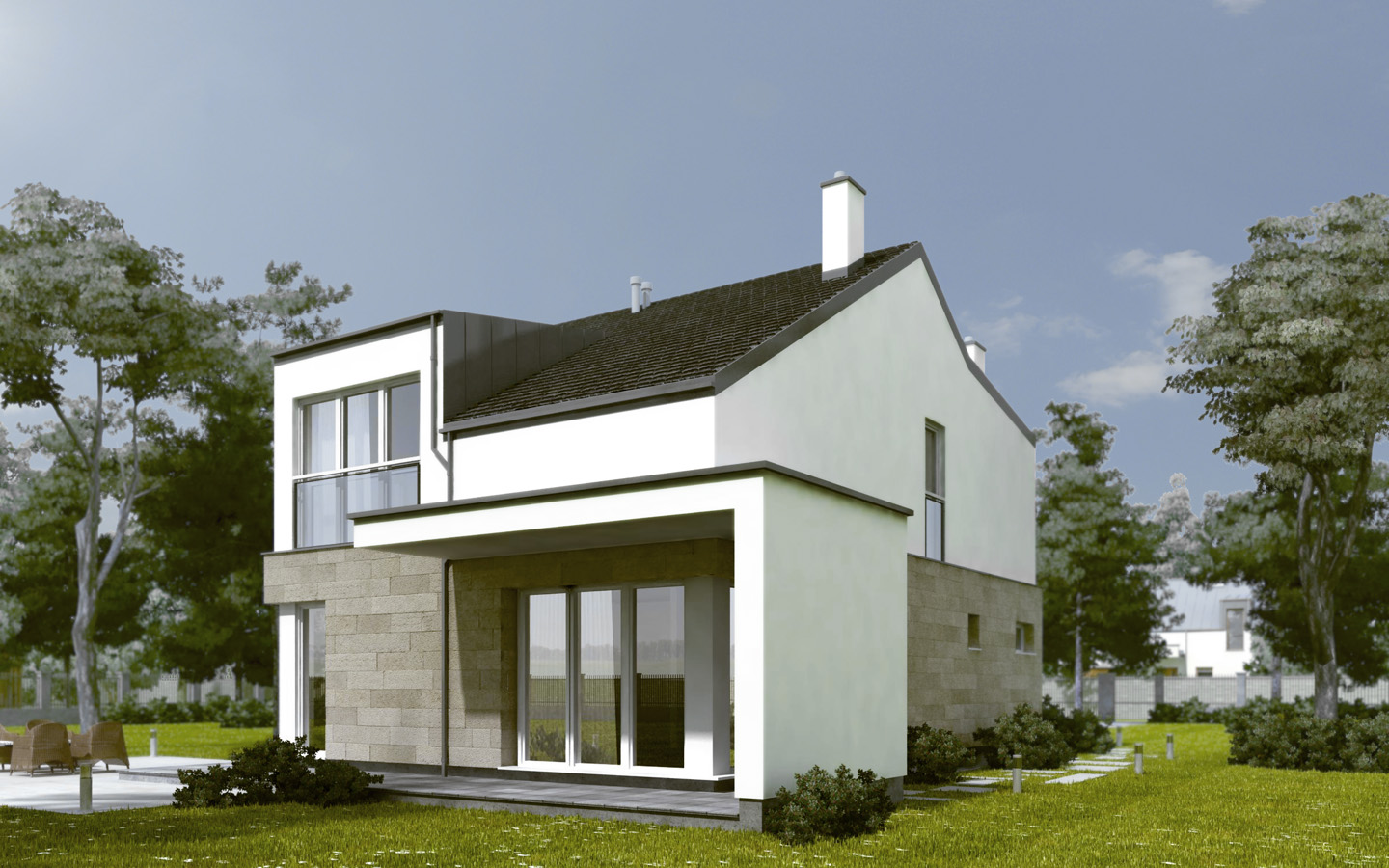 Projekt Domu Domo 03 B (TFW-348) - 115.3m²